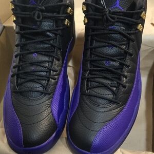 Air Jordan Style Men’s Black & Purple Basketball Sneakers